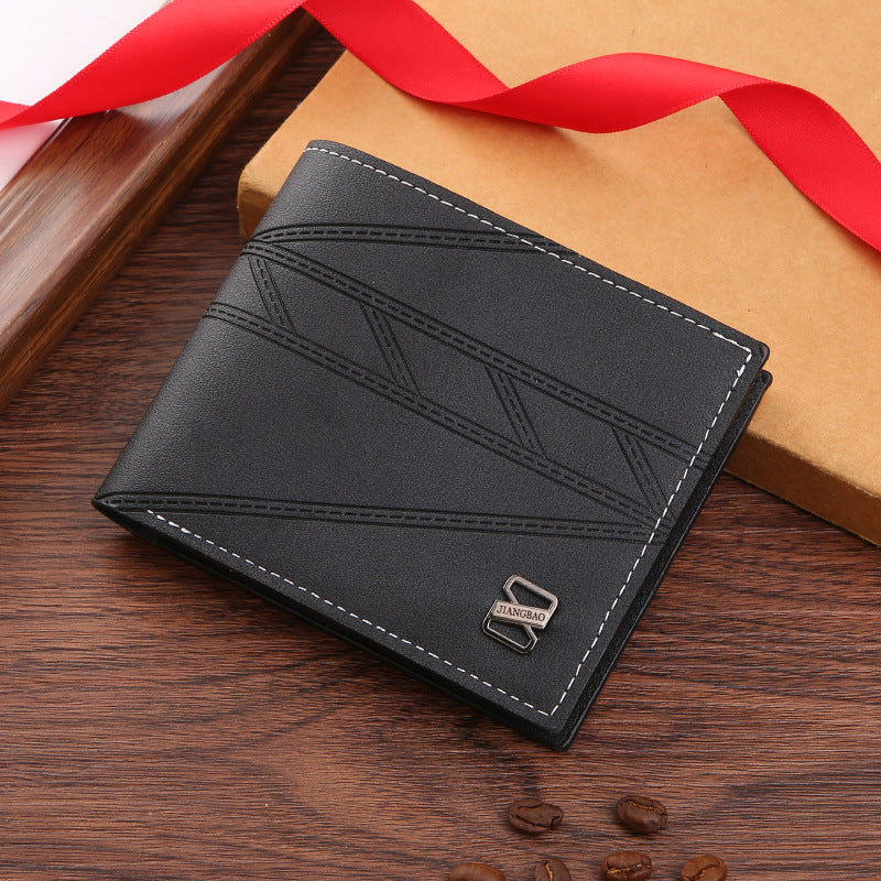 Men's Short Male Youth Simple Fashion Plain Men's Wallets