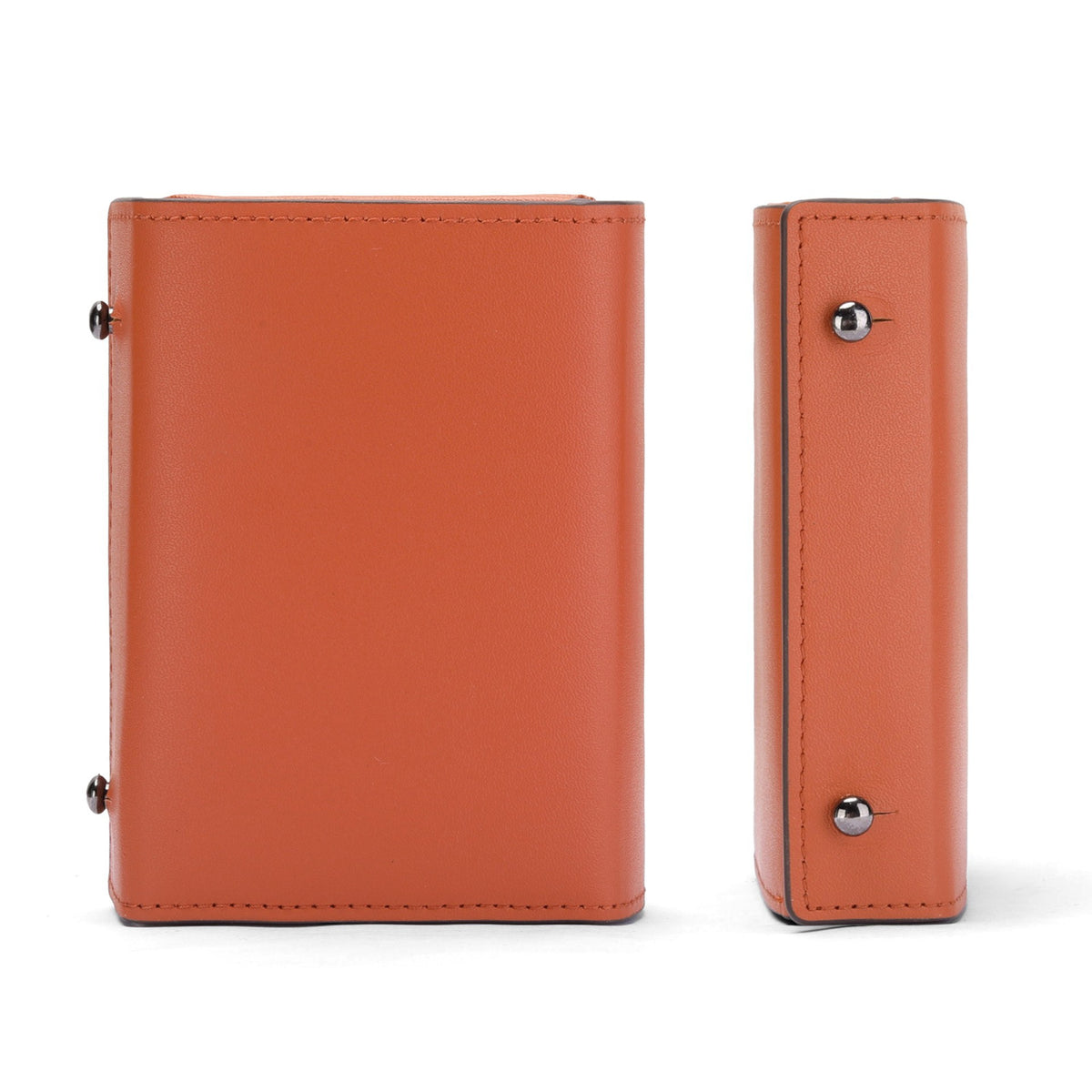 Men's Short Three-fold Swiping Solid Color Business Purses