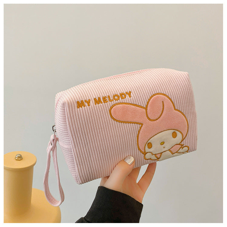Women's Corduroy Cartoon Wash Portable Hand For Handbags