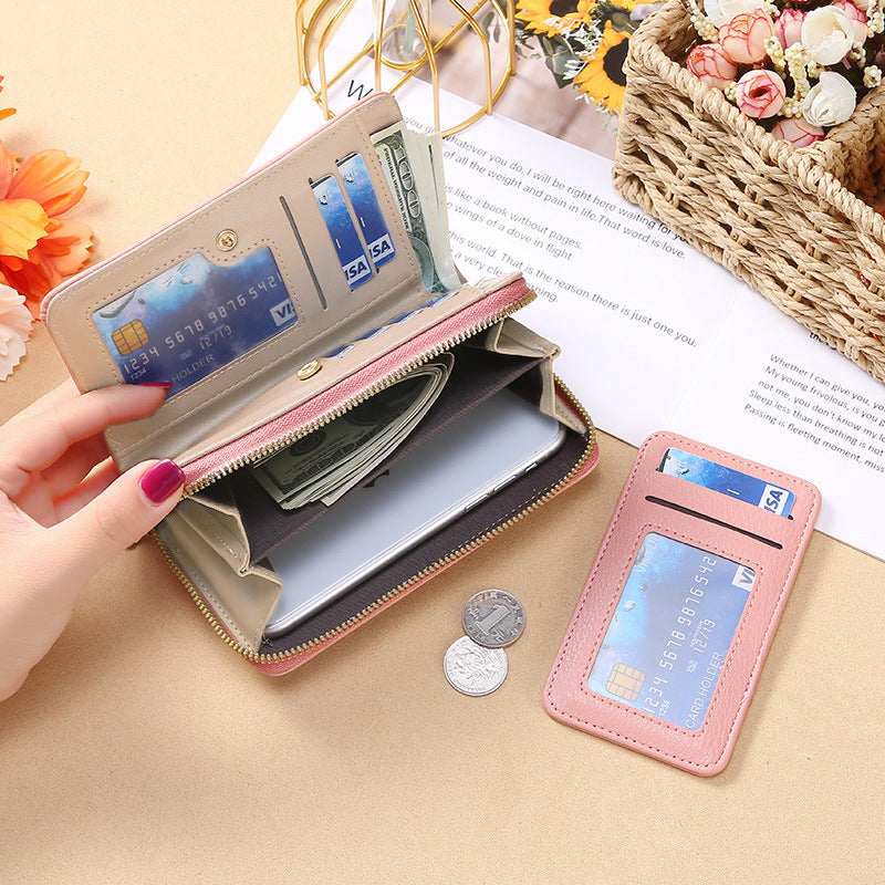 Women's Strap Clutch Fashion Korean Style Long Ladies Wallet