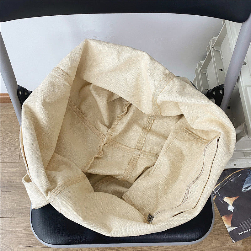 Simple Comfortable Literary Washed Canvas Leisure Bags