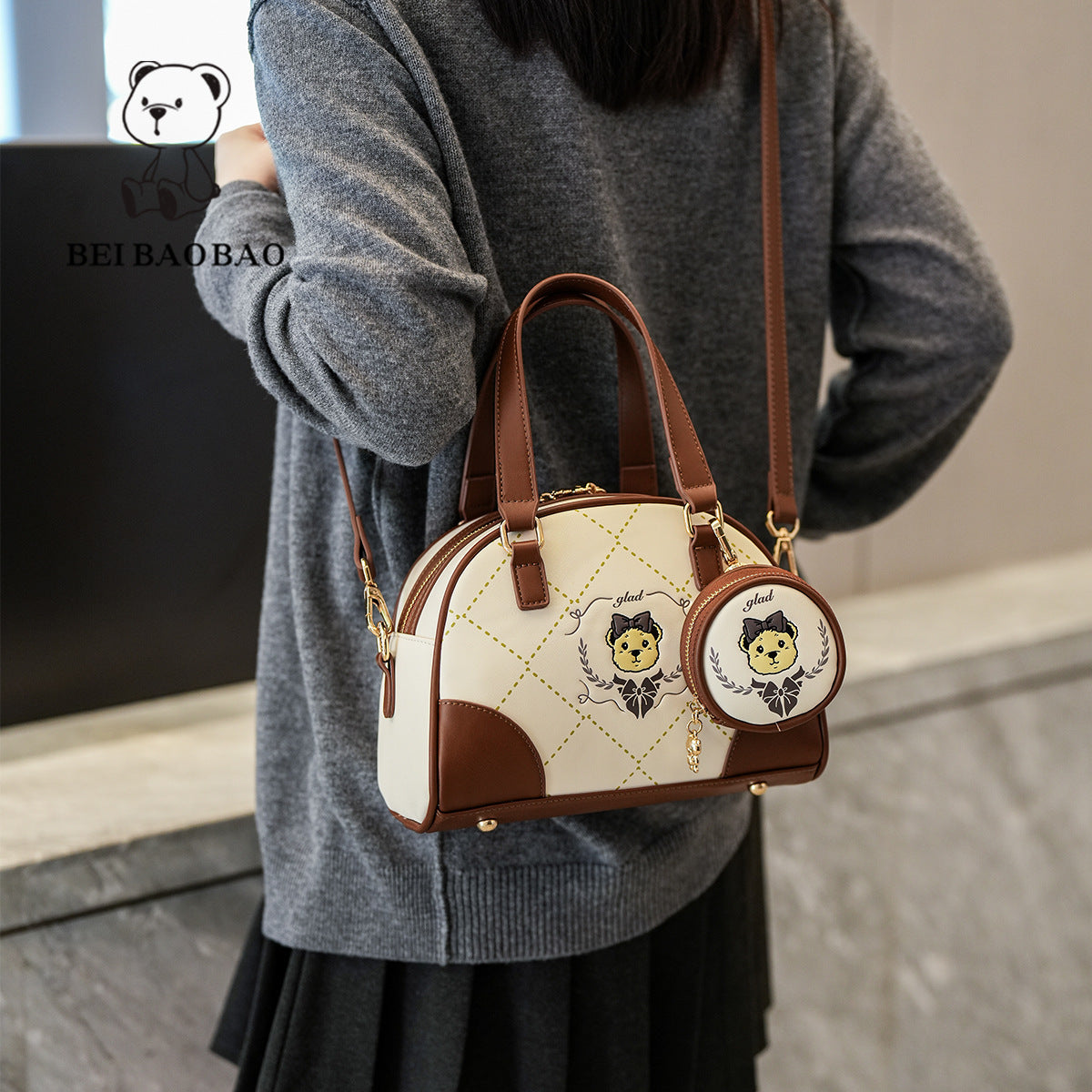 Women's Source Fashion Fresh Lady Contrast Color Dumpling Shopping Women's Messenger Bag