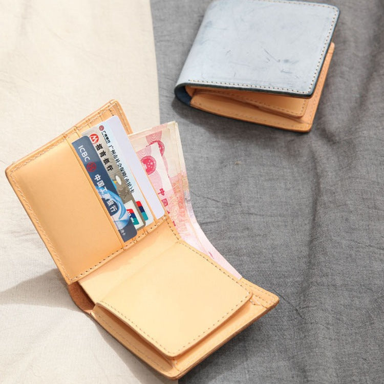 Leather Fog Wax First Layer Cowhide Ladies Wallet
