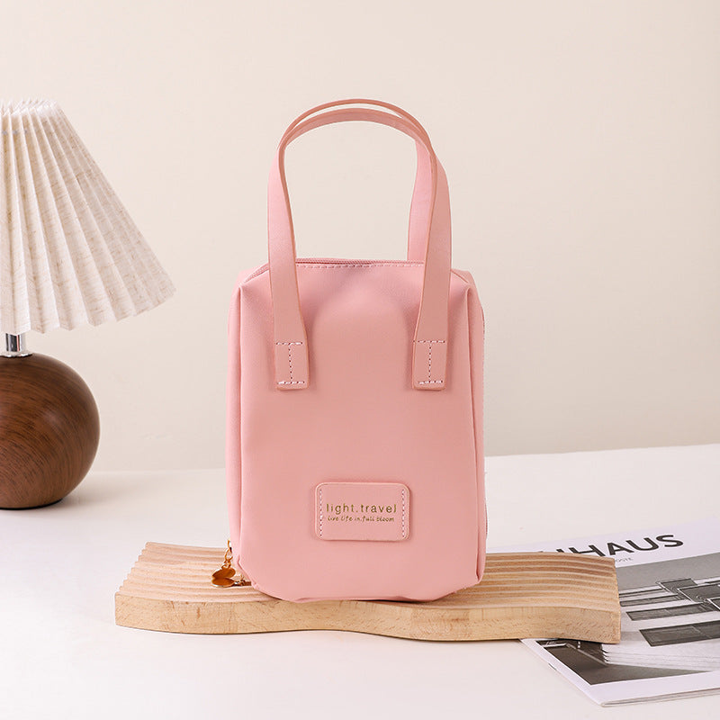 Retro Large Capacity Good-looking Double Zipper Cosmetic Bags