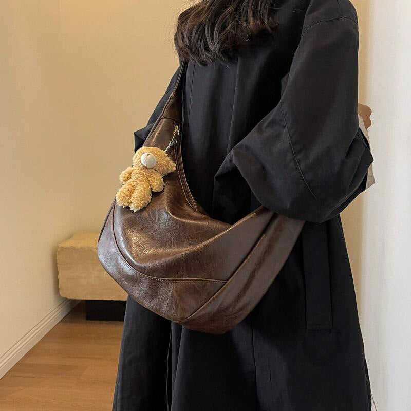 Women's Female Commuter Leather High Sense Dumpling Women's Shoulder Bag