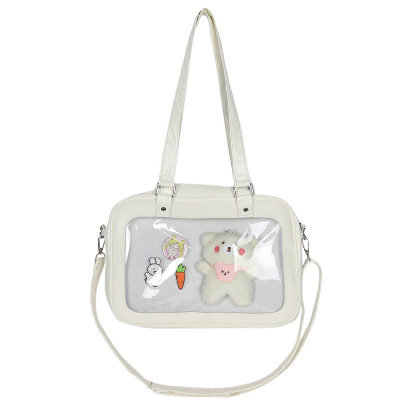 Uniform Cute Wild Transparent Cartoon Doll Bags