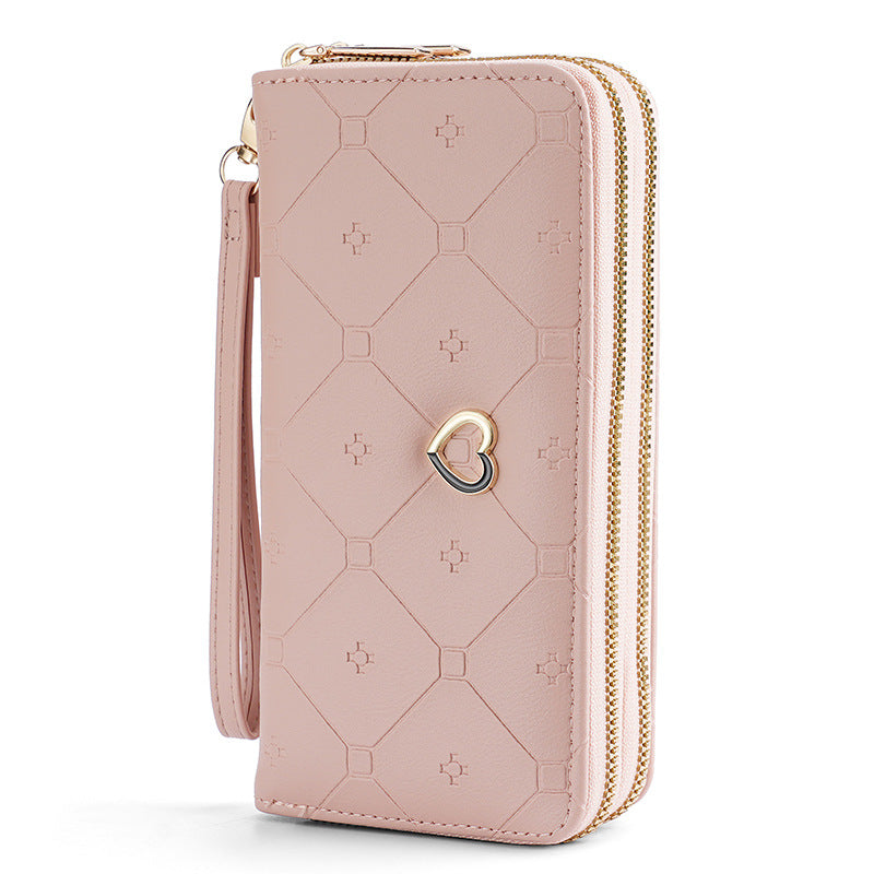 Charming Long Double Layer Zipper Fashion Ladies Wallets