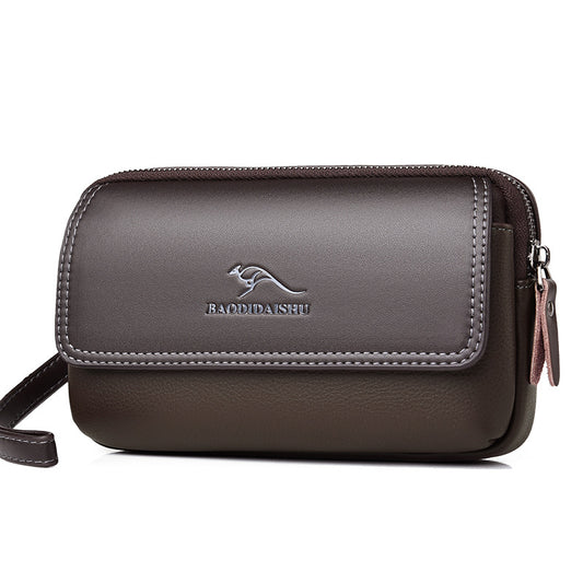 Men's Kangaroo Wear Large Capacity Human Handbags