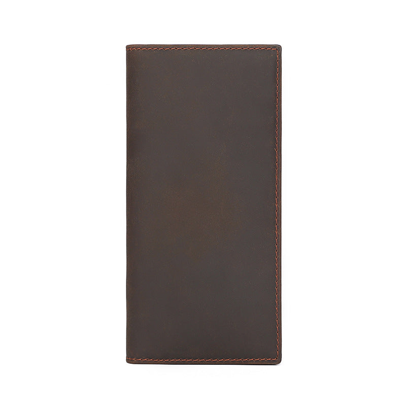 For Man Crazy Horse Long Multiple Men's Wallets
