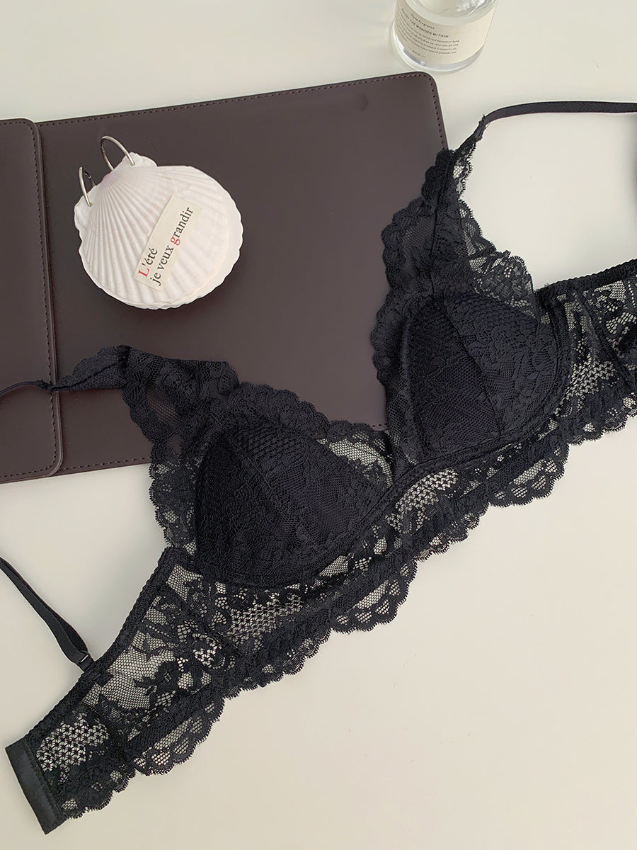 Underwear Female Thin Big Breast Concealing Lingerie Sets