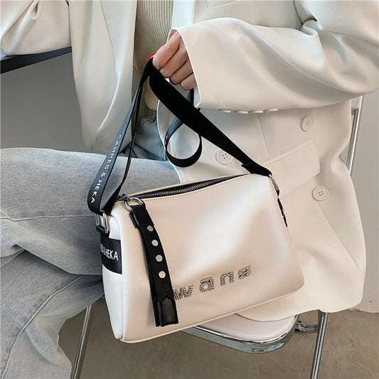 Graceful Women's Fashion Pillow Texture Cylinder Bags