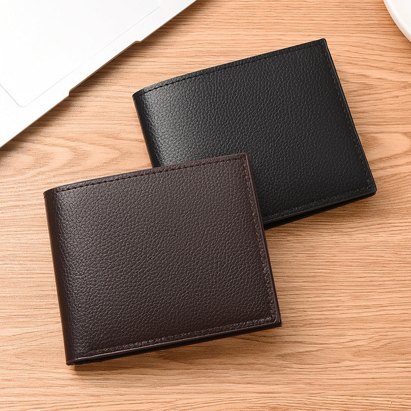Women's & Men's Two-fold Short Business Large Capacity Driving Men's Wallet