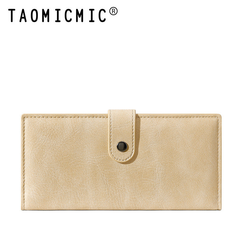 Fashion High Sense Long Simple Zipper Ladies Wallets