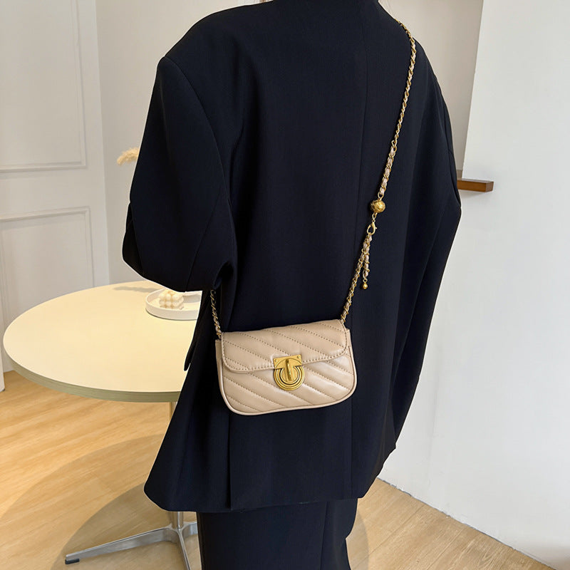 Western Style Embroidery Thread Female Autumn Popular Chain Retro Small Square Bags