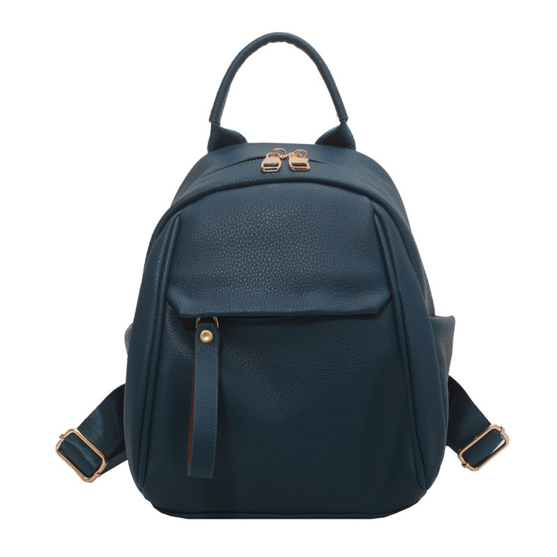 Women's Korean Soft Leather Fashion Artistic Backpacks