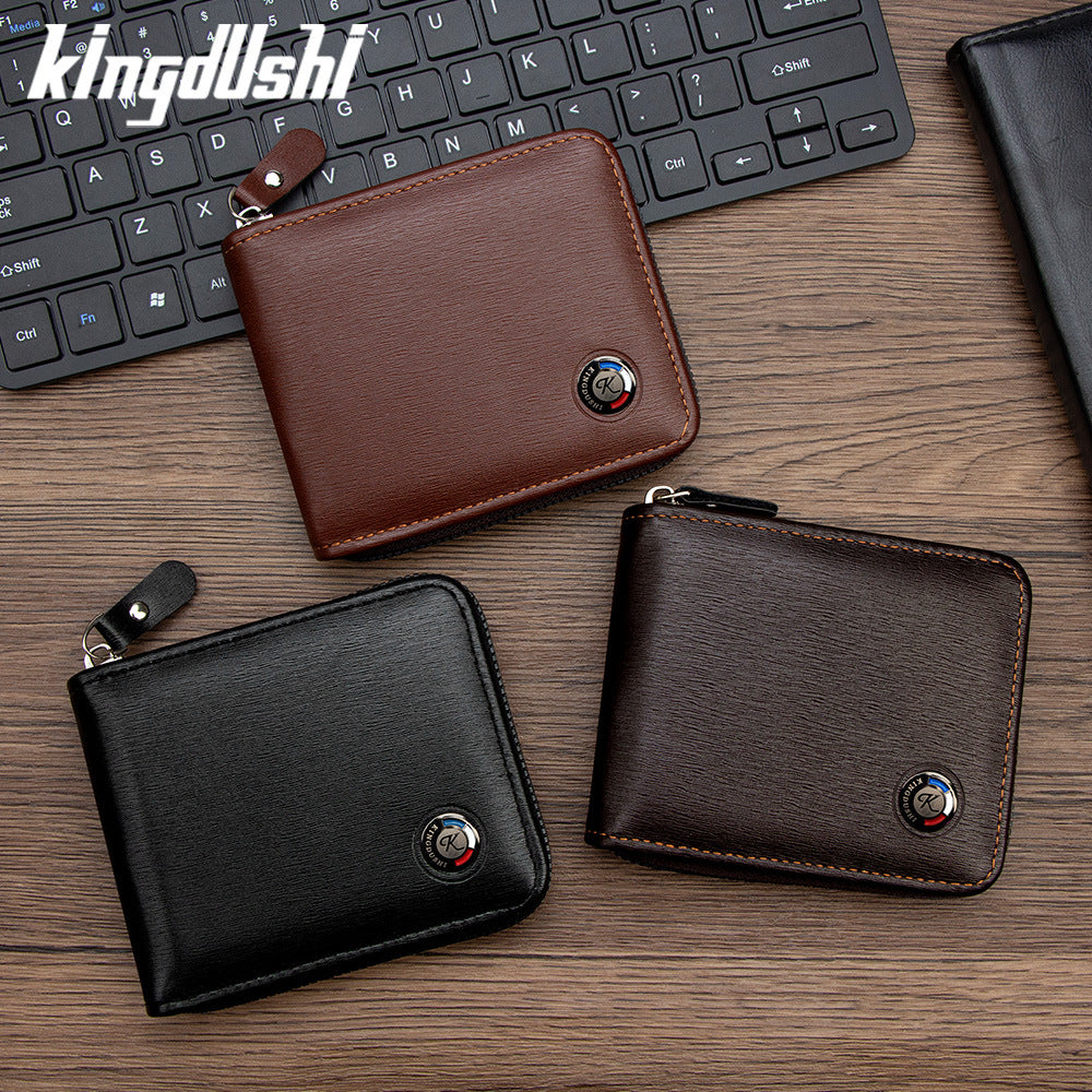 Men's Popular Metal Element Short Necklace Multiple Slots Men's Wallet