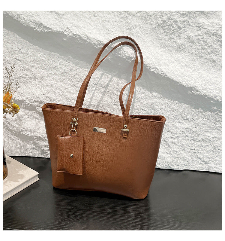 Women's Two-piece Large Capacity Fashion Texture Leisure Commute Women's Shoulder Bag