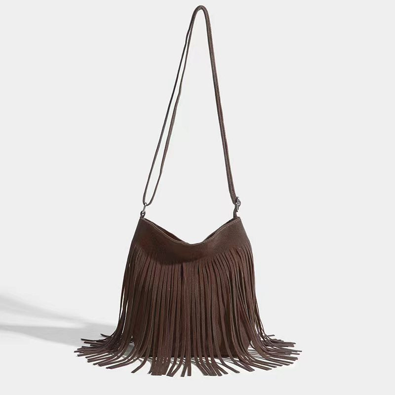 Women's Cool Artistic Tassel Simple Popular Crossbody Bags