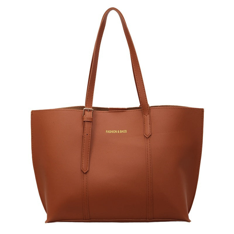Korean Style Fashionable Simple Large Capacity Women's Shoulder Bag