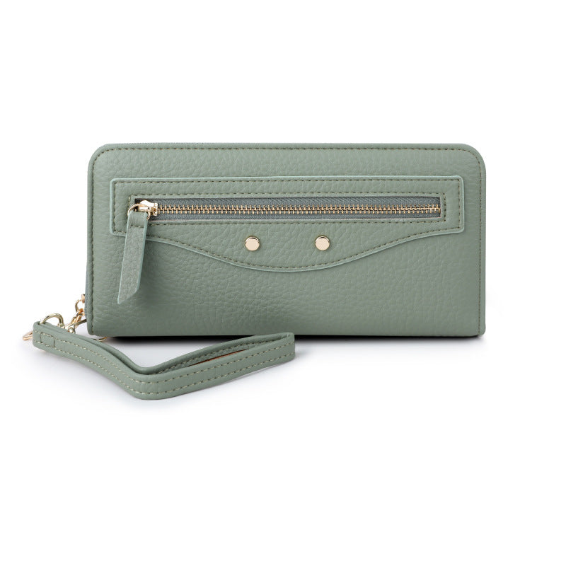 Women's Zipper Long Fashion Litchi Pattern Ladies Wallet