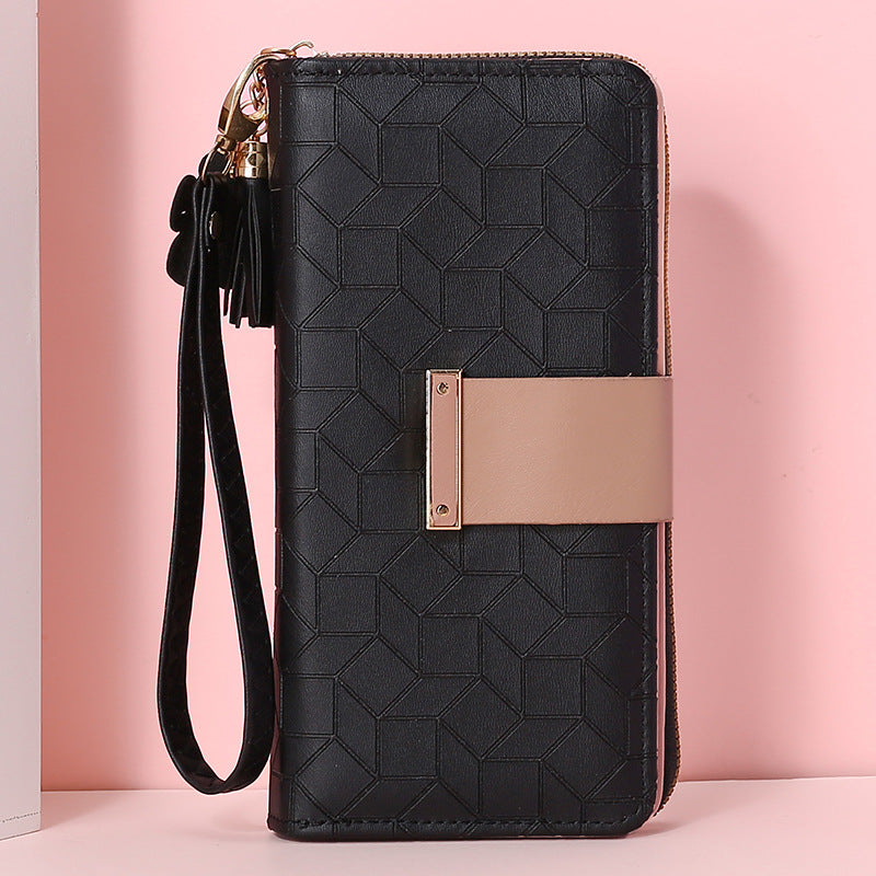 Women's Long Large Capacity Zipper Mobile Ladies Wallets