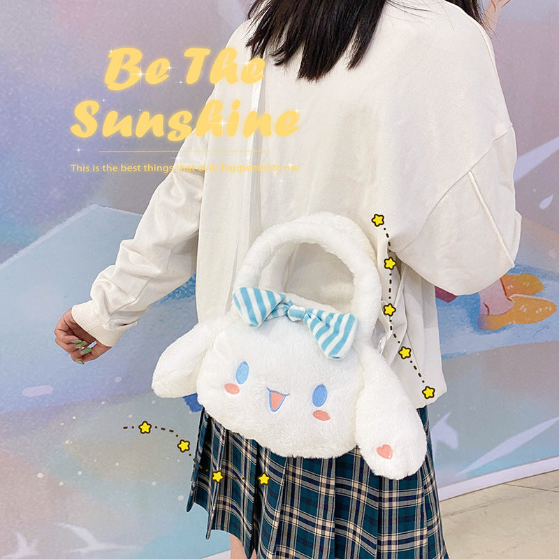 Cute Puppy Cartoon Plush Korean Style Crossbody Bags