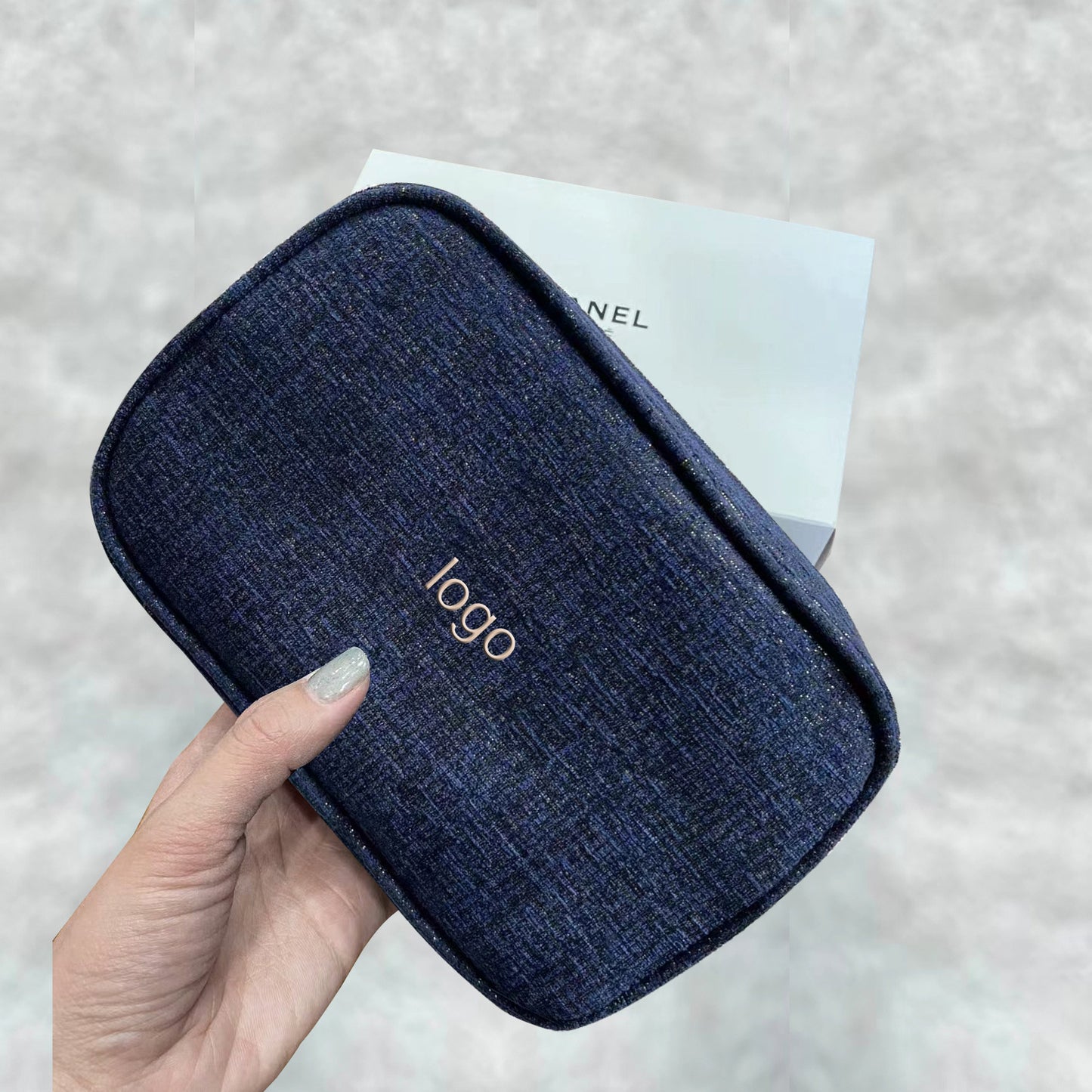 Counter Christmas Limited Gift Blue Platinum Series Cosmetic Bags