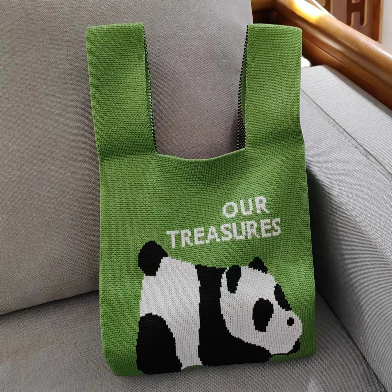 Korean Style Woolen Yarn Heart Trendy Handbags