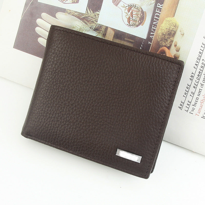Men's Summer Fashion Leather Without Light-weight Thin Men's Wallet