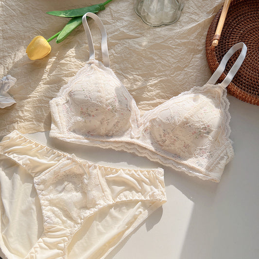 Cup Underwear Small Chest Gathered Without Steel Ring Everyday Bras