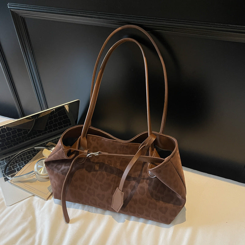 Capacity Leopard Print Beautiful Fashion Retro Simple Bags