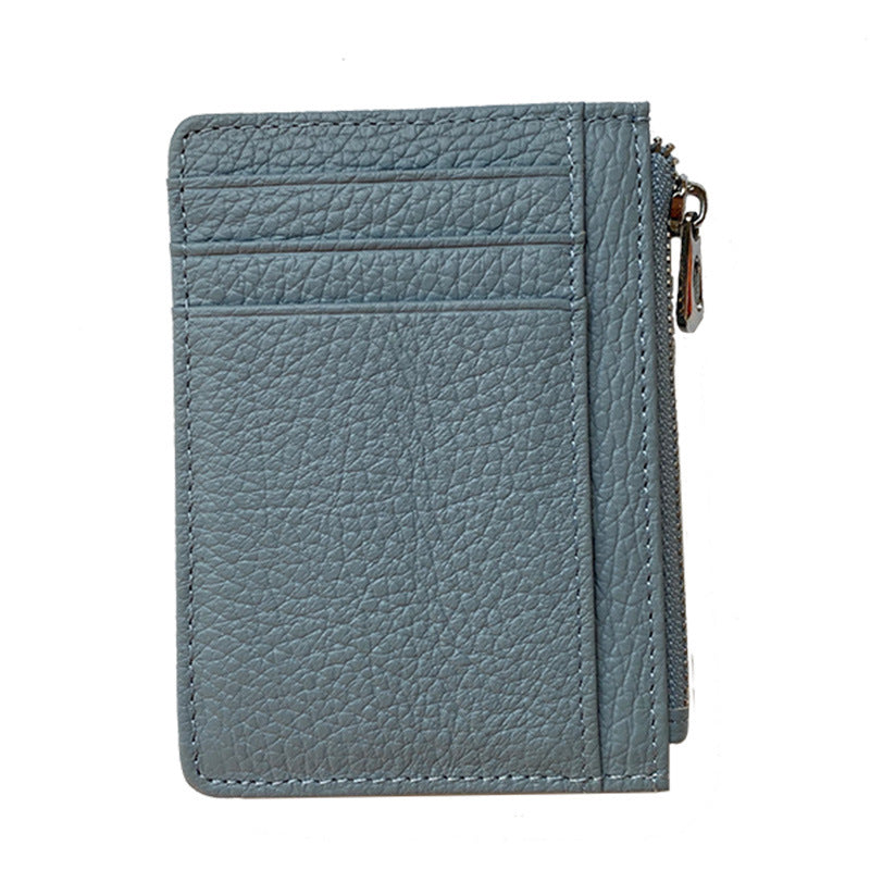 Large Capacity Multiple Slots Unisex Korean Genuine Card Holder