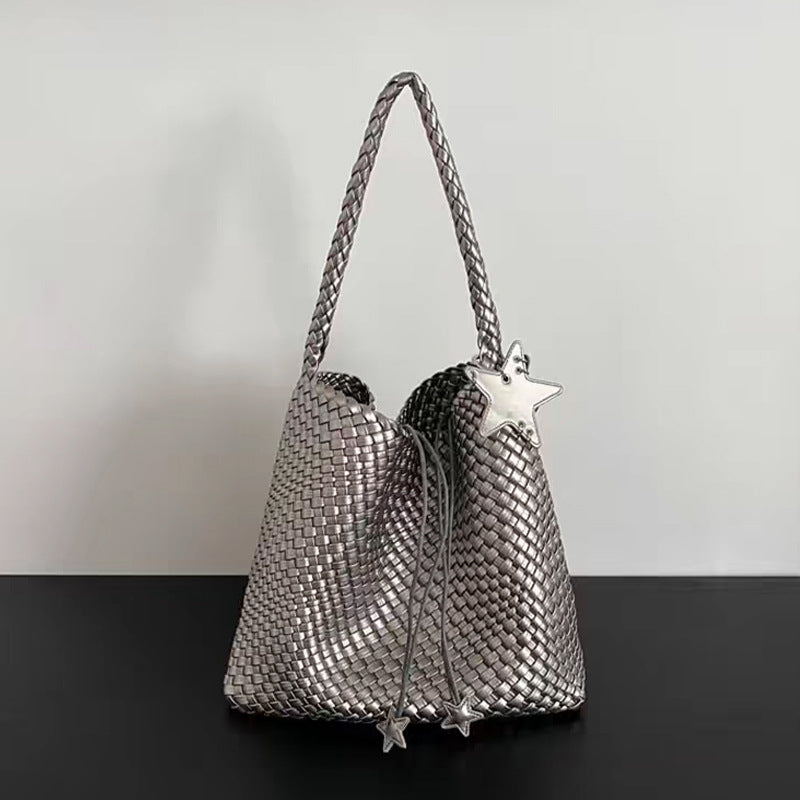 Sense Hand-woven Large Capacity Commuter Fashion Women's Shoulder Bag