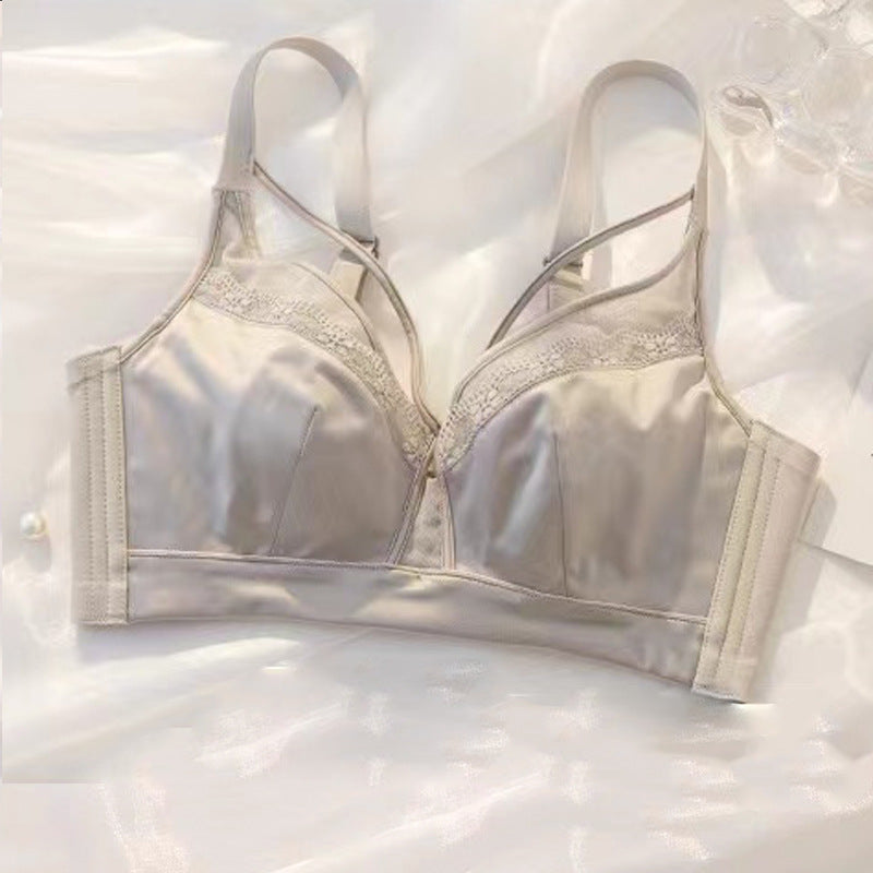 Women's Rabbit Mug Push-up Thin No Wire Accessory Breast Lingerie Sets
