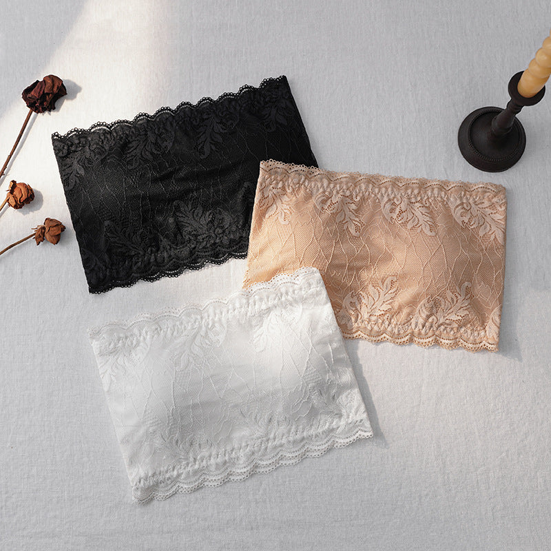 Lace Tube Top Padded Chest Cover Underwear Beautiful Tanks Camis