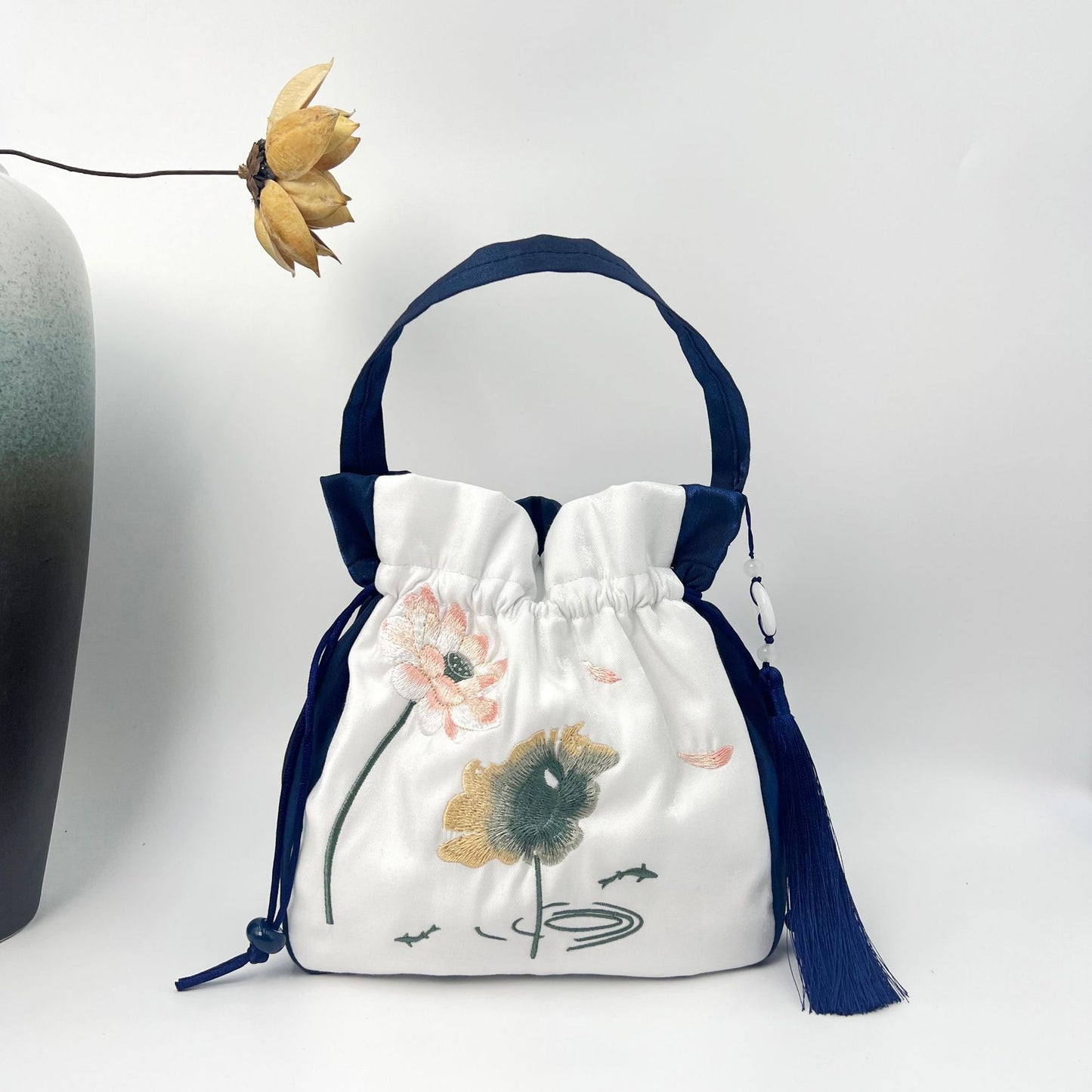 With Embroidered Han Chinese Clothing Antiquity Artistic Handbags