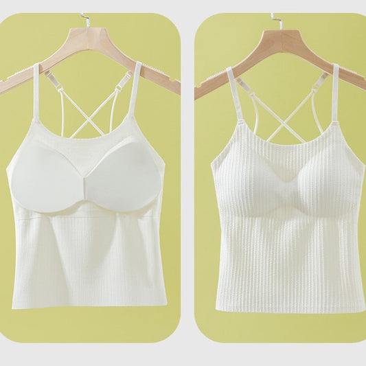 Women's Sling Inner Wear Outer Backless One Tanks Camis