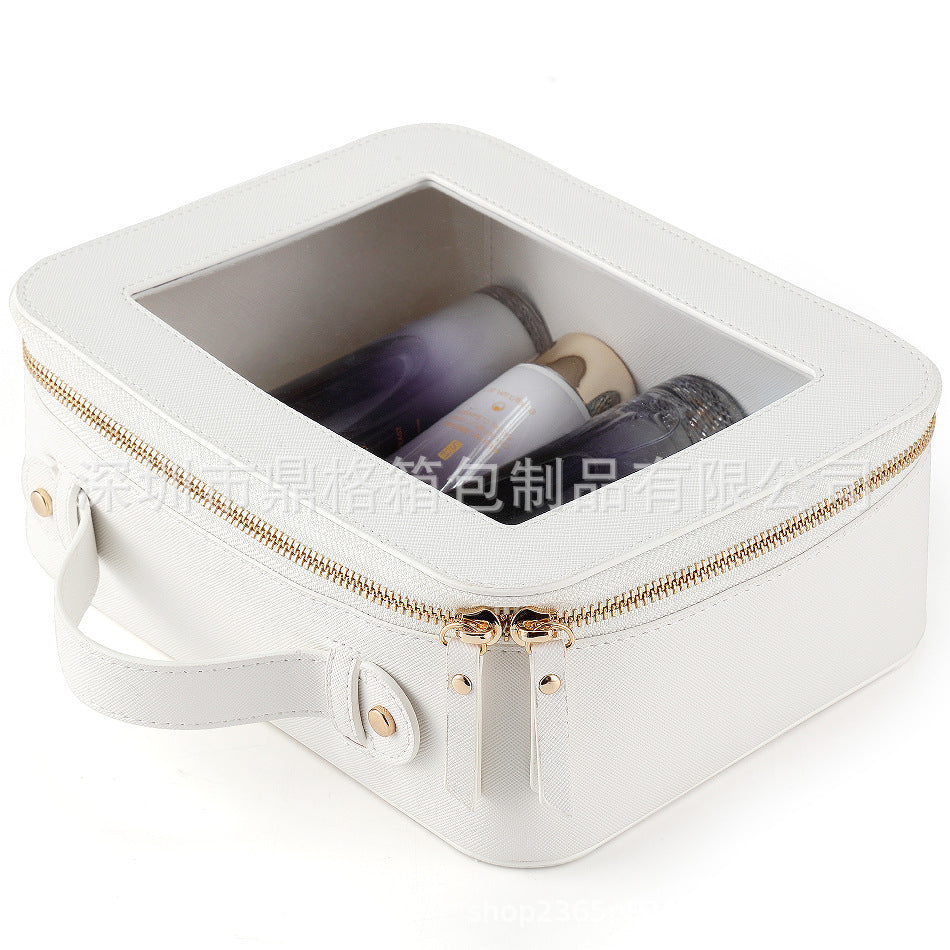 Transparent Essential Wash Large Capacity Storage Makeup Bag