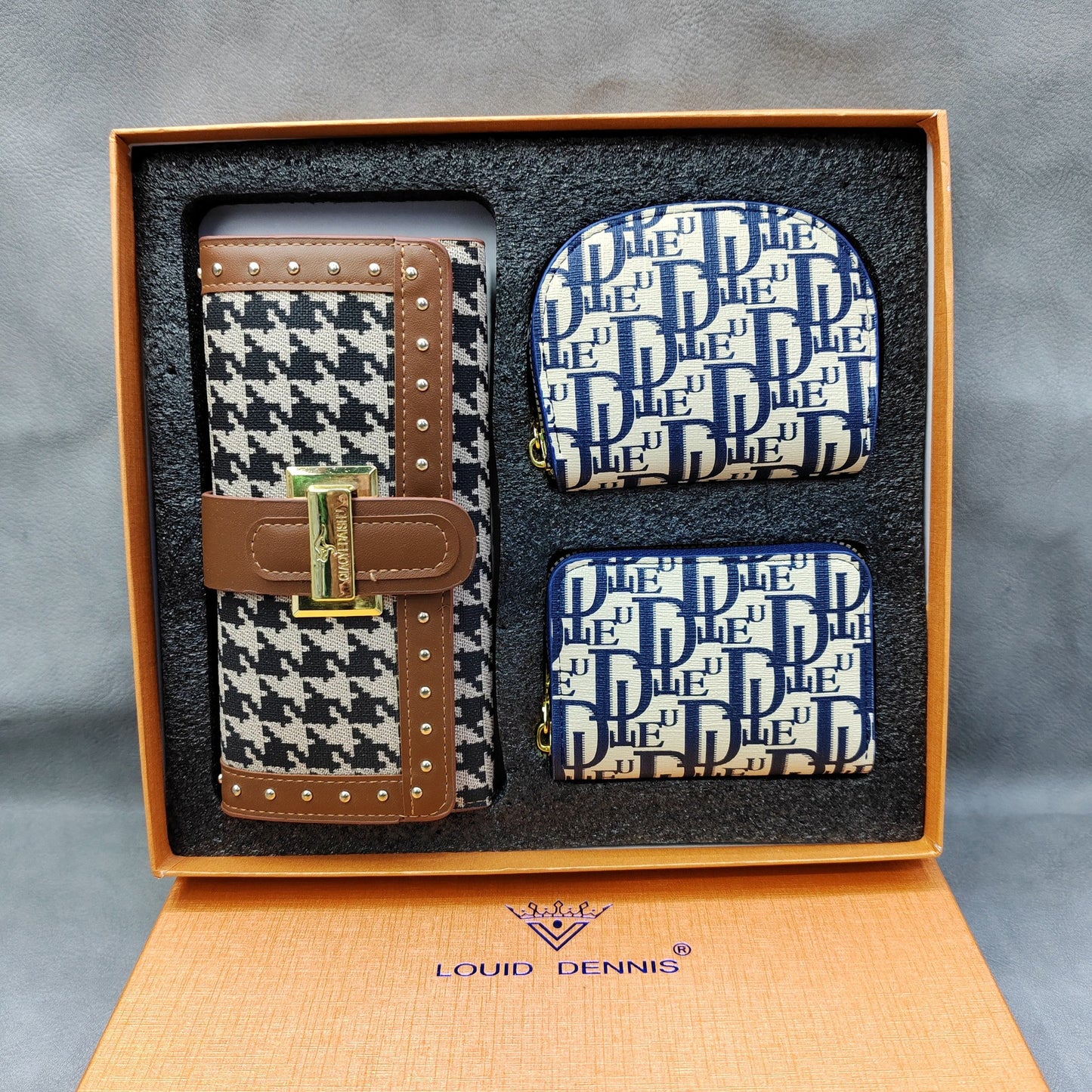 Stylish Pretty Three-piece Gift Box Sets Card Holder