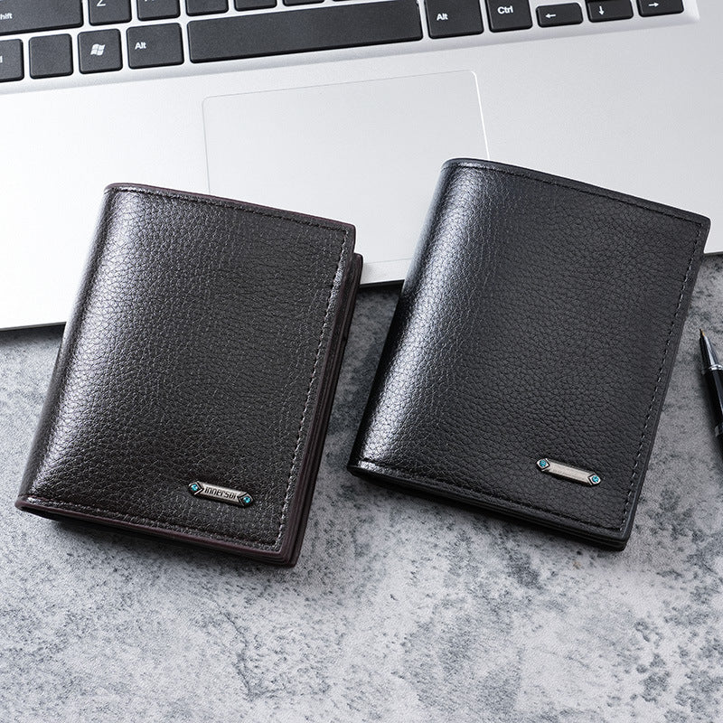Men's Unique Attractive Durable Simple Short Men's Wallets