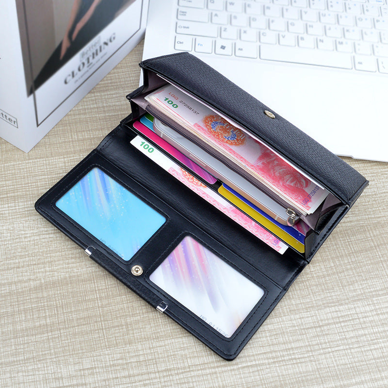 Women's Female Long Clutch Mom Fashion Simple Large Ladies Wallet