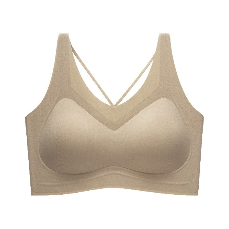 Women's Back Shaping Small Chest Push Up Breast Holding Cross Everyday Bras