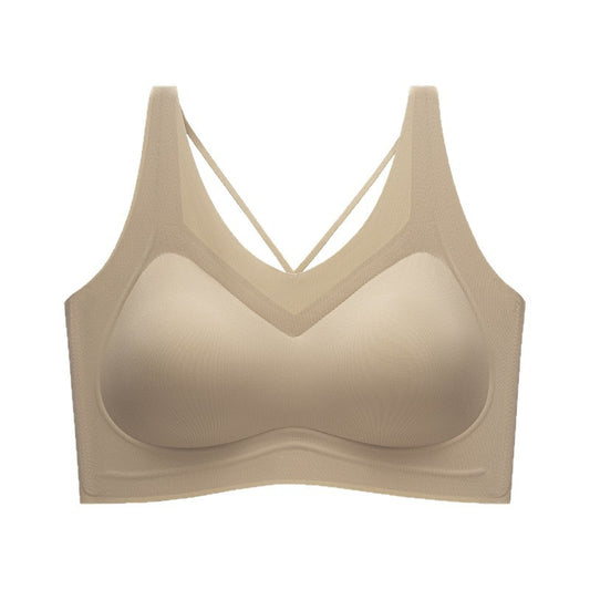 Women's Back Shaping Small Chest Push Up Breast Holding Cross Everyday Bras