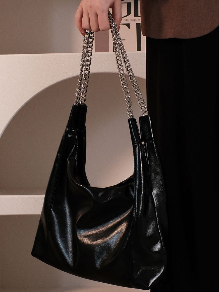 High Sense Idle Style Soft Leather Shoulder Bags
