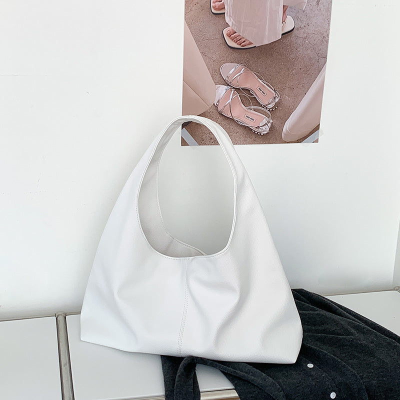 Large Capacity Underarm Korean Style Solid Color Fashion Bags