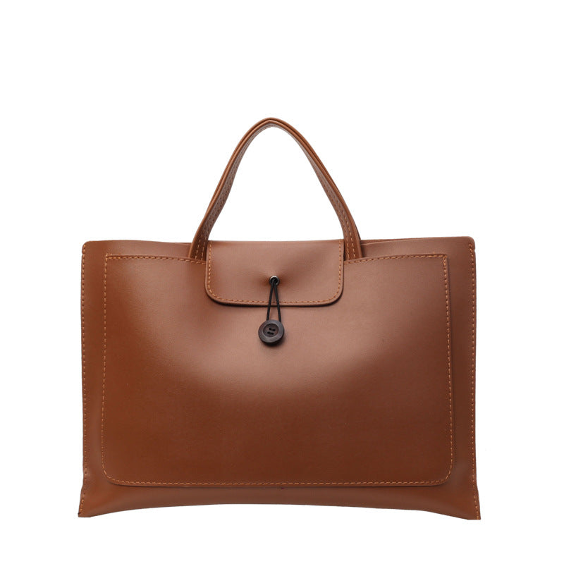 Women's Advanced Texture Portable Fashion Retro Commuter Handbags