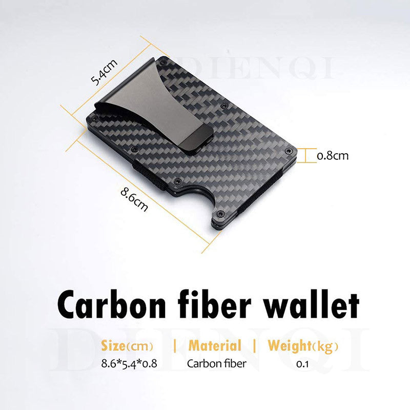 Durable Men's Clamp Metal Aluminum Credit Card Holder