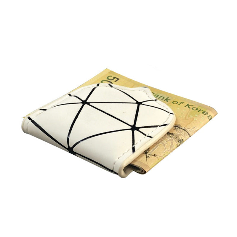 Korean Magnetic Dollar Diamond Plaid Golf Portable Ladies Wallet