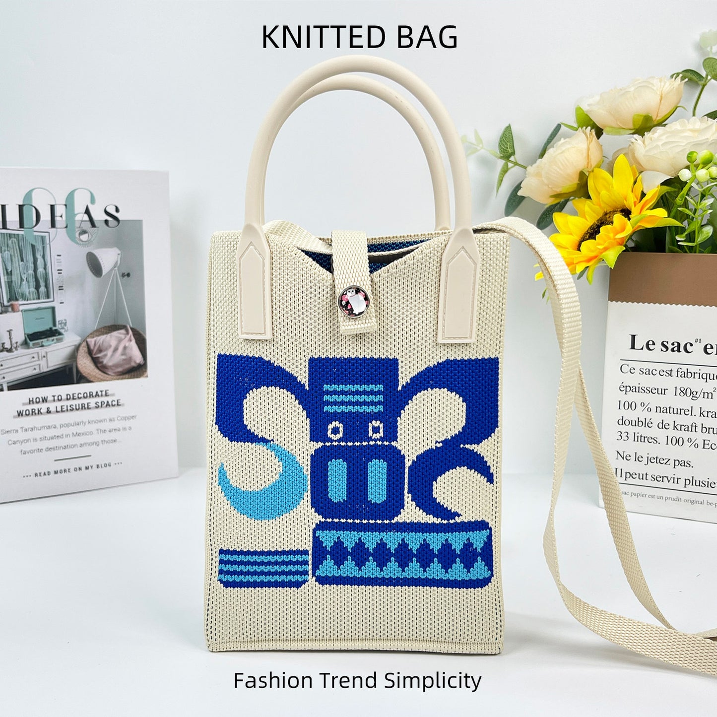 Pretty Knitted Mobile Mason Korean Mini Bags