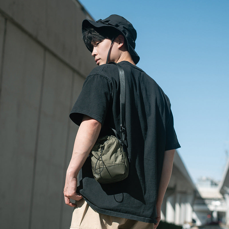 Simplicity Solid Color Kettle Fashion Couple Street Shoulder Bags